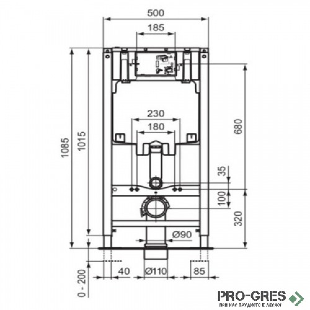 WC комплект за вграждане Ideal Standard i.life B Rimless+ R061001