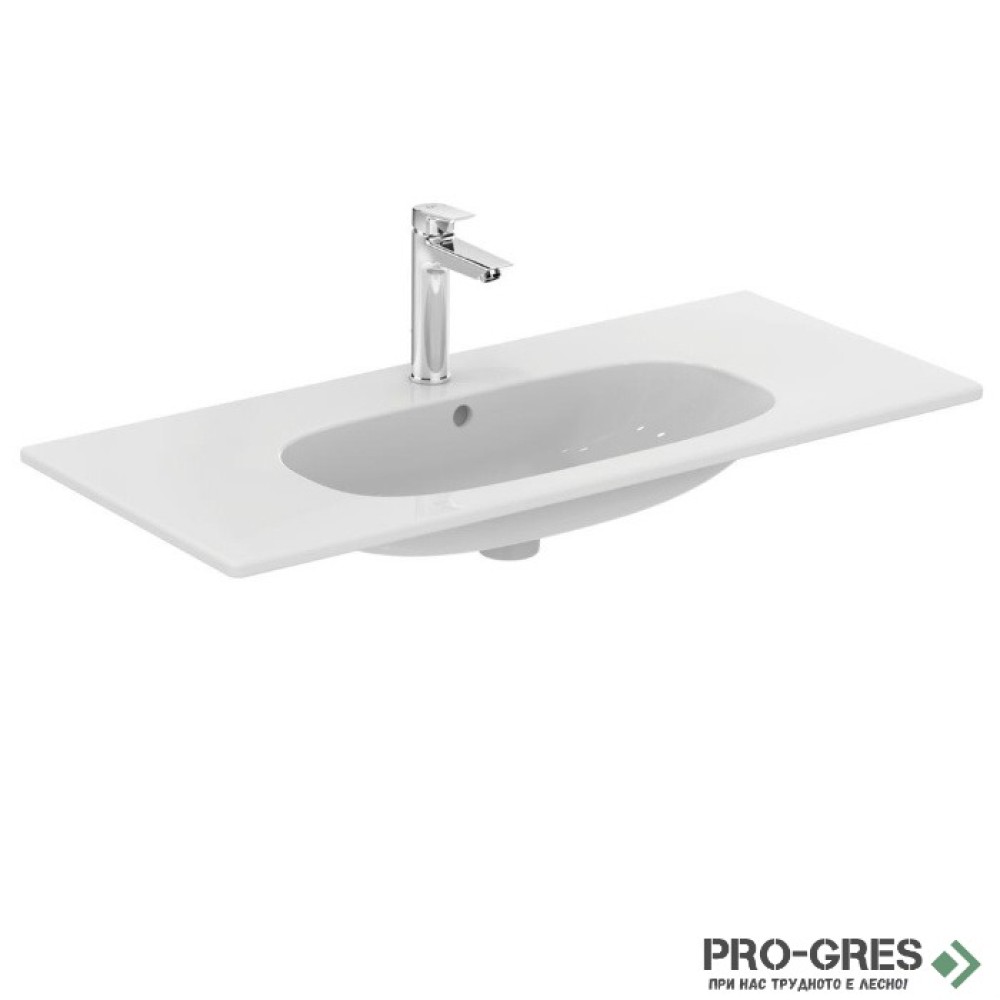 Мивка за мебел с отвор за смесител и преливник 103cm Ideal Standart Tesi T350801