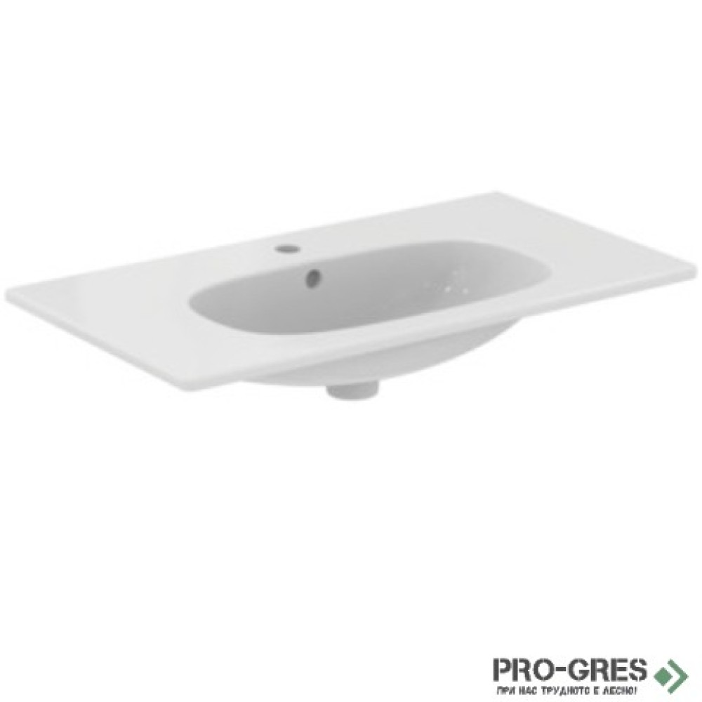 Мивка за мебел с отвор за смесител и преливник 83cm Ideal Standart Tesi T350901
