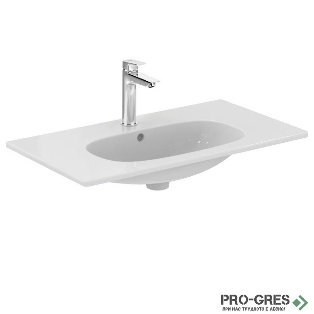 Мивка за мебел с отвор за смесител и преливник 83cm Ideal Standart Tesi T350901