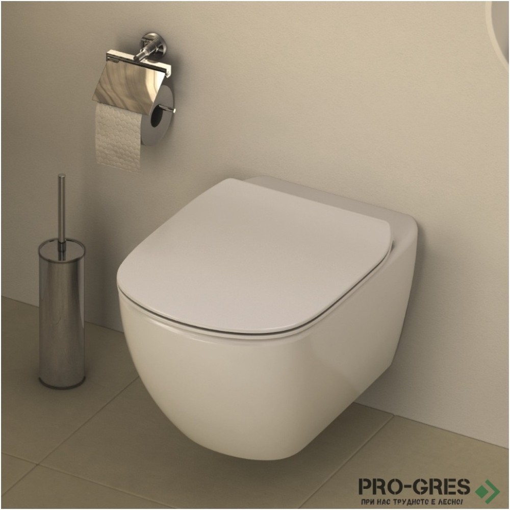 Комплект структура за вграждане с конзолна тоалетна TESI Aquablade Ideal Standart T386801 бутон по избор
