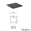 Квадратно поддушово корито 80x80cm Ultra Flat, Ideal Standart, T4466V3