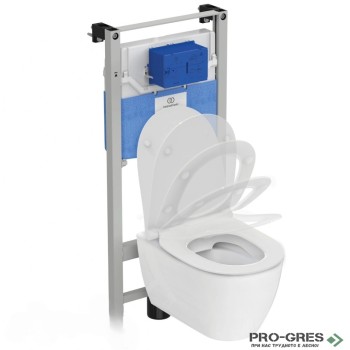 Комплект структура за вграждане с конзолна тоалетнаi.life O Hydrotwist Ideal Standard T568001 бутон по избор