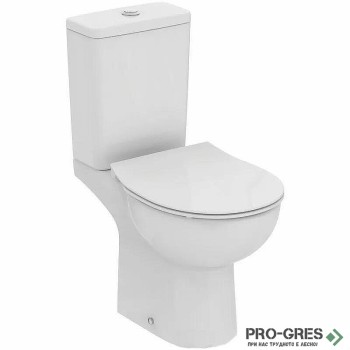 Моноблок EUROVIT RimLS+ с комбинирано оттичане. биде бял IDEAL STANDARD W007401