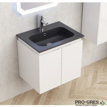 Долен шкаф за баня 60см+ мивка, Inter Ceramic BG 6046W/5955MB Долен шкаф за баня 60см+ мивка, Inter Ceramic BG 6046W/5955MB