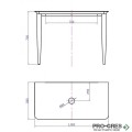 Плот за баня от масивно дърво, Inter Ceramic ICB 10072W