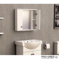 Горен PVC шкаф за баня, огледален, 60см, Inter Ceramic ICMC 1034-60