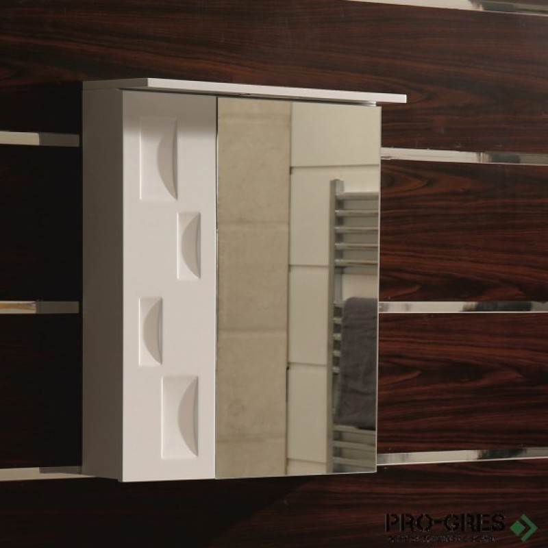 Горен огледален PVC шкаф за баня, Inter Ceramic  ICMC 1060 91