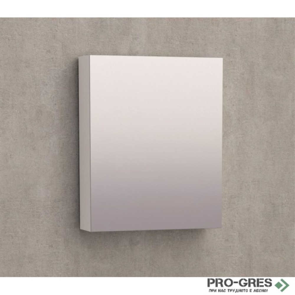 Горен PVC шкаф за баня, огледален, 45см, Inter Ceramic ICMC 4512-55