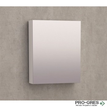 Горен PVC шкаф за баня, огледален, 45см, Inter Ceramic ICMC 4512-55