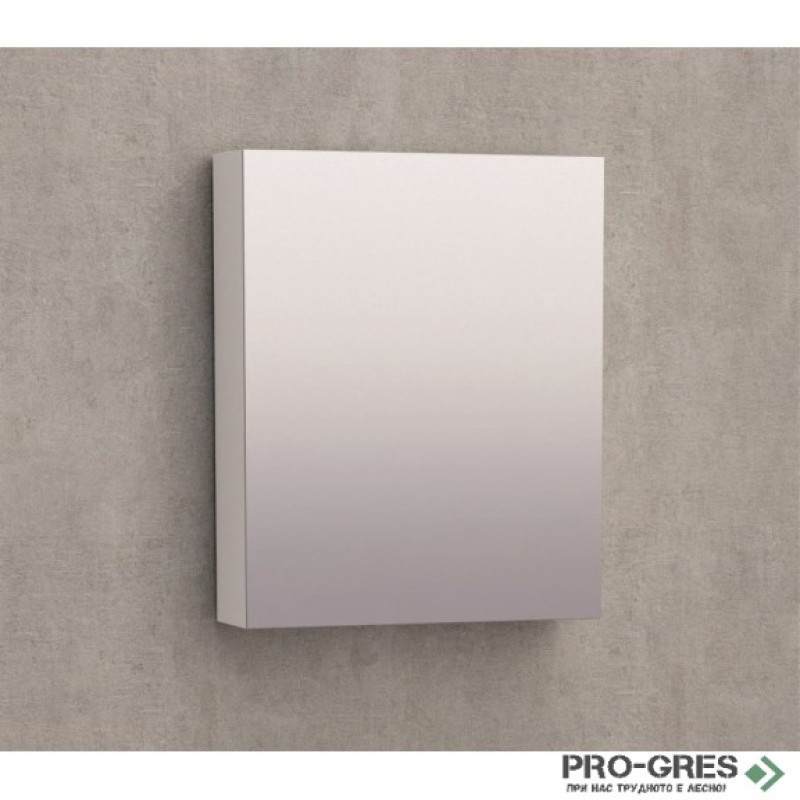Горен PVC шкаф за баня, огледален, 45см, Inter Ceramic ICMC 4512-55