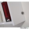 Горен PVC шкаф за баня, огледален, с LED осветление 45см, Inter Ceramic ICMC 4514-55