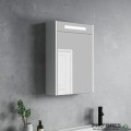 Горен PVC шкаф за баня с LED осветление,огледален, 50см, Inter Ceramic ICMC 4650