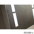 Горен PVC шкаф за баня, огледален, с LED осветление 50см, Inter Ceramic ICMC 5014-65