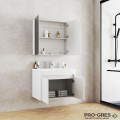 Горен PVC шкаф за баня. огледален 80см, Inter Ceramic ICMC 8245 UP