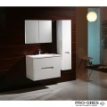 Горен PVC шкаф за баня. огледален 80см, Inter Ceramic ICMC 8245 UP