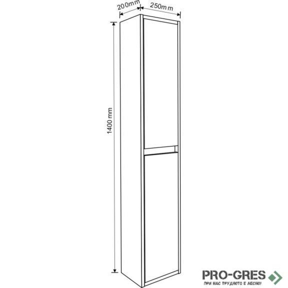 Колона за баня PVC 25×140, Inter Ceramic ICP 2520 140
