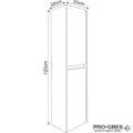 Колона за баня PVC 30×120см, 