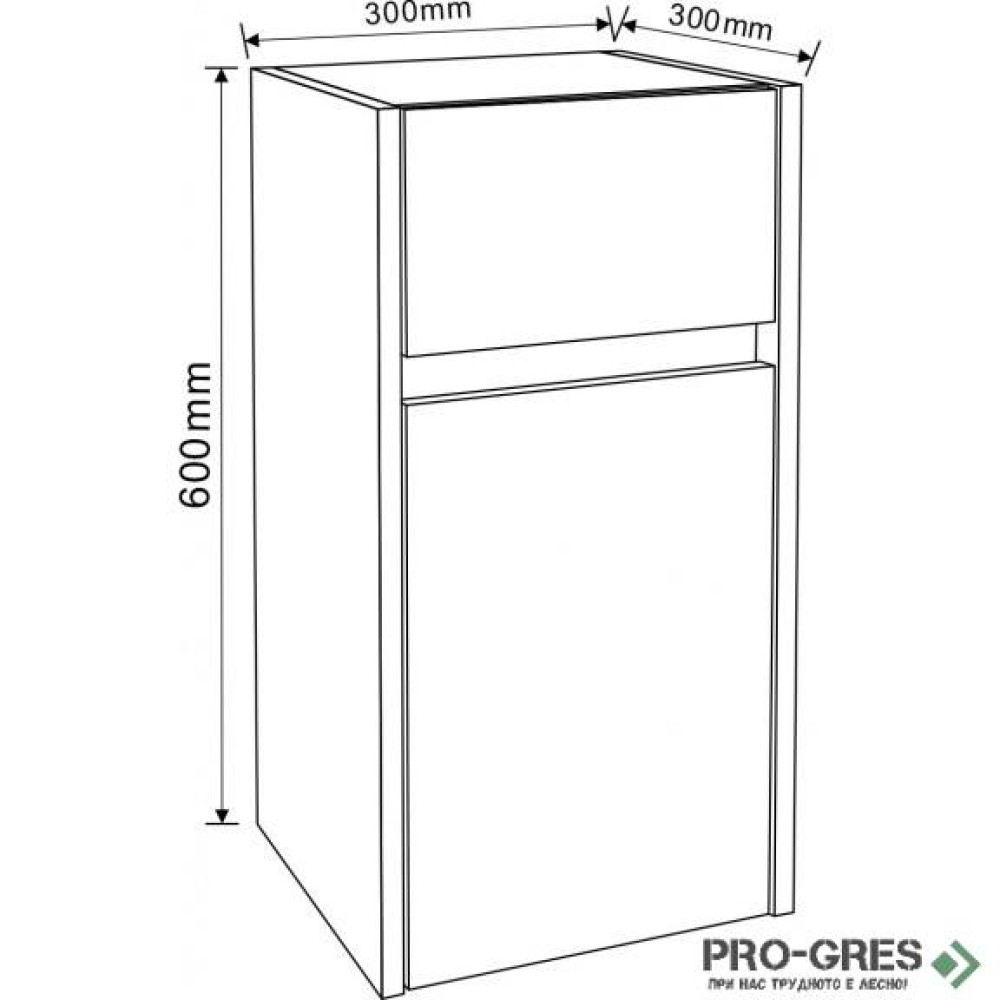 Колона PVC за баня 30×60, Inter Ceramic ICP 3030 60