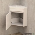 Ъглов PVC шкаф за баня 40см, Inter Ceramic ICP 3939