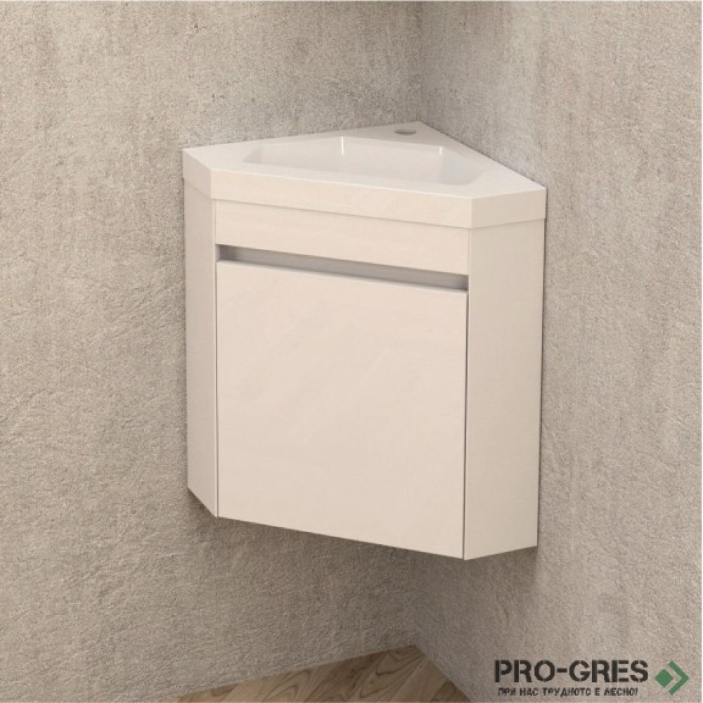 Ъглов PVC шкаф за баня 40см, Inter Ceramic ICP 3939