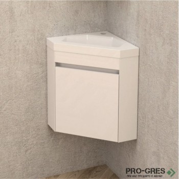 Ъглов PVC шкаф за баня 40см, Inter Ceramic ICP 3939