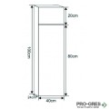 Колона PVC за баня 40×100см, Inter Ceramic ICP 4024 2