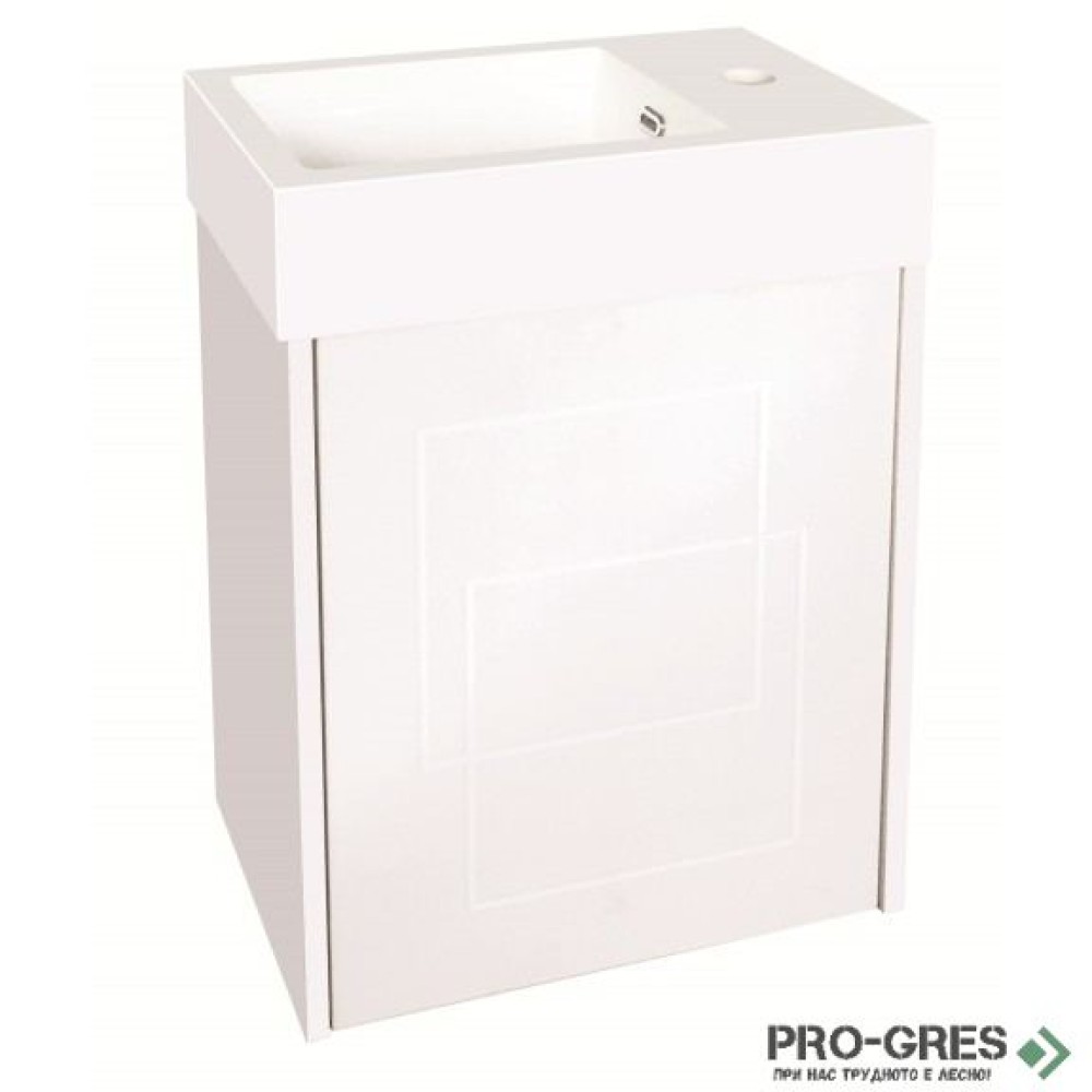 Долен PVC шкаф за баня 46см, Inter Ceramic ICP 4530