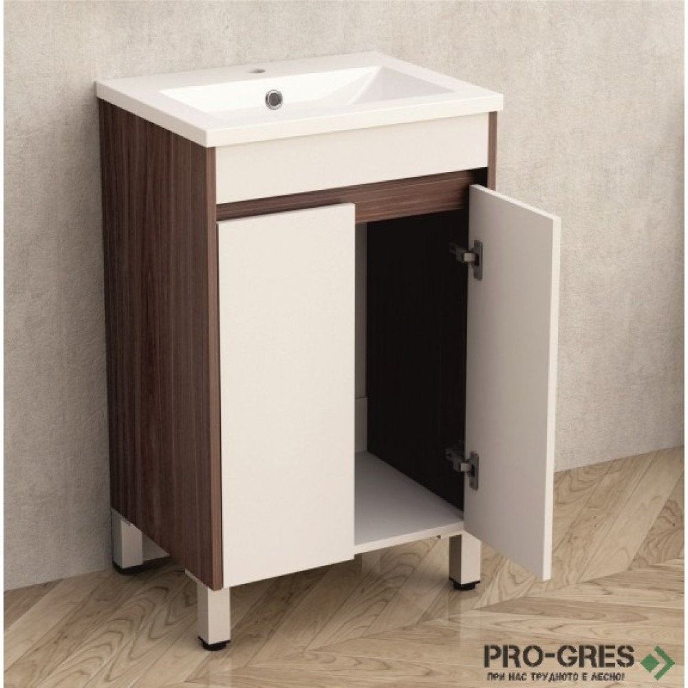 Стоящ PVC шкаф за баня "МОНТЕ" 51см, Inter Ceramic ICP 5038