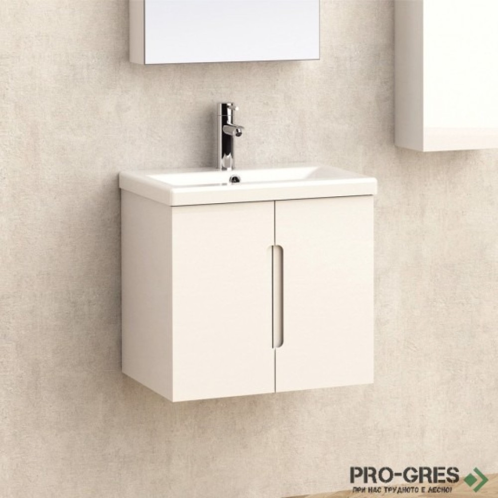 Долен PVC шкаф за баня 50см, бял, Inter Ceramic  ICP 5150