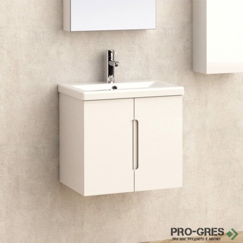 Долен PVC шкаф за баня 50см, бял, Inter Ceramic  ICP 5150