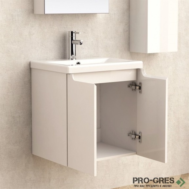 Конзолен PVC шкаф за баня 50см, Inter Ceramic  ICP 5155