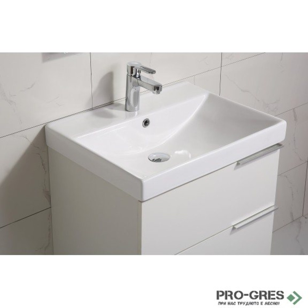 Долен PVC шкаф за баня 60см ИСЛА, Inter Ceramic ICP 5935W