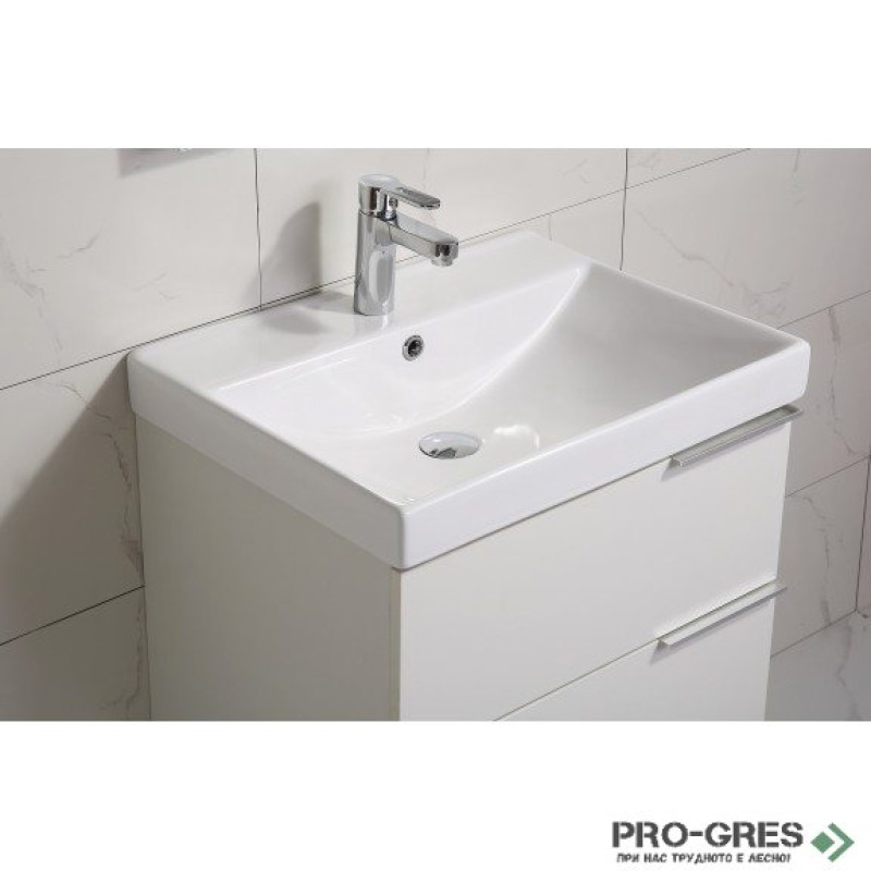 Долен PVC шкаф за баня 60см ИСЛА, Inter Ceramic ICP 5935W