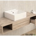 Плот за баня, влагоустойчив 60см, амари дъб, Inter Ceramic ICP 6020-2 