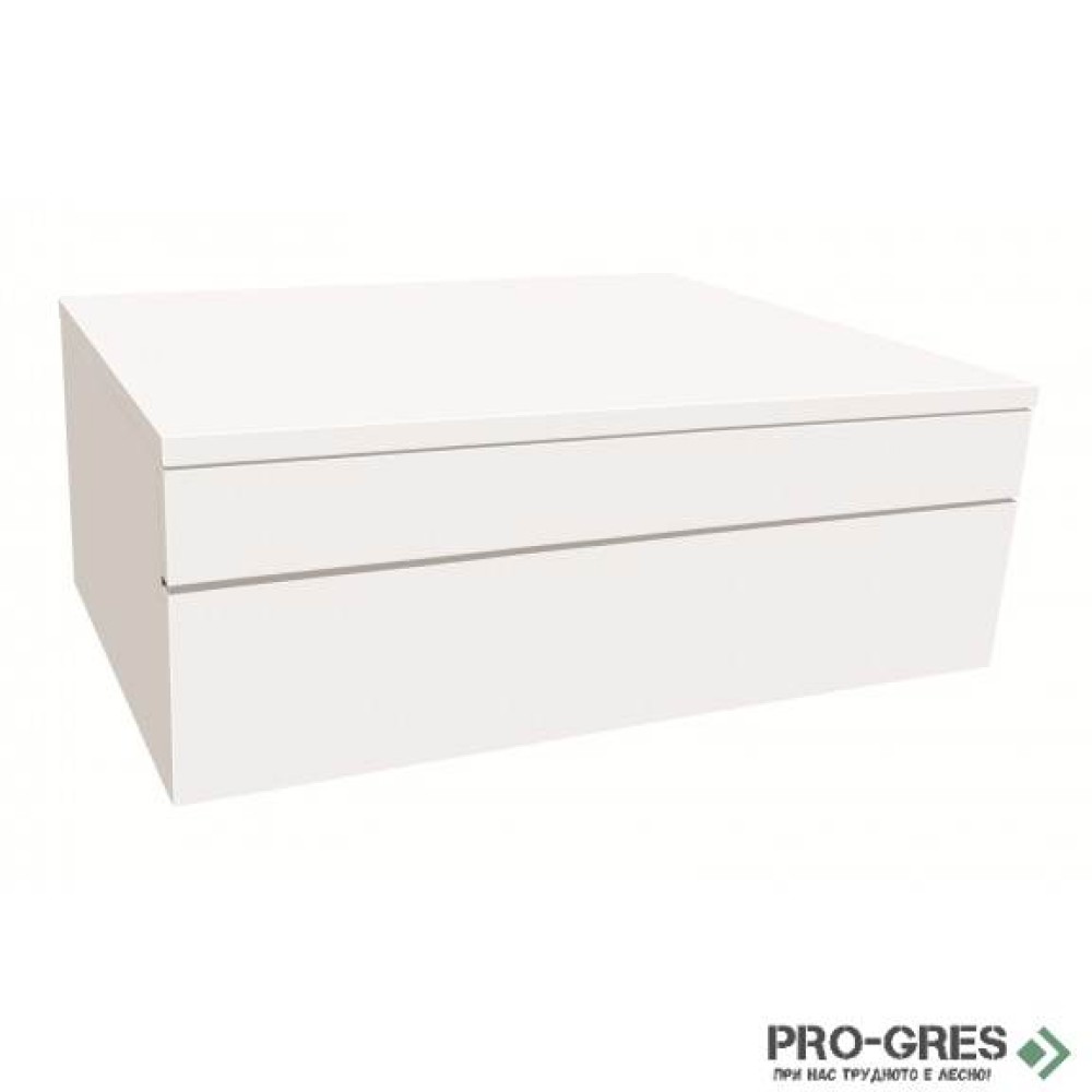 Плот за баня PVC за умивалник върху плот с две чекмеджета 60x46x45см, Inter Ceramic ICP 6020W