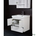 Конзолен PVC шкаф за баня 60см, бял, Inter Ceramic ICP 6060