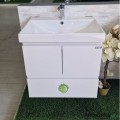 Конзолен PVC шкаф за баня 60см, бял, Inter Ceramic ICP 6060