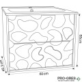 Долен PVC шкаф за баня 60см, Inter Ceramic ICP 6061B