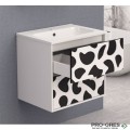 Долен PVC шкаф за баня 60см, Inter Ceramic ICP 6061B