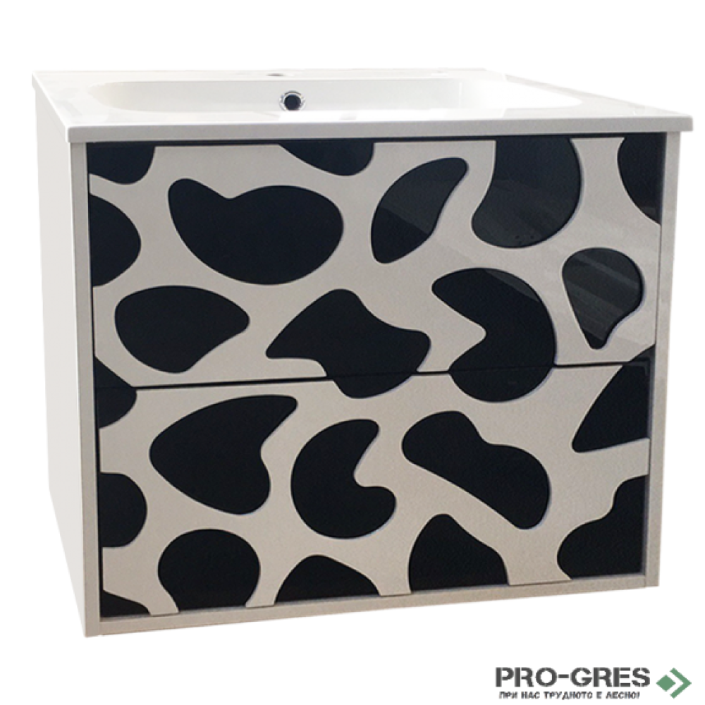 Долен PVC шкаф за баня 60см, Inter Ceramic ICP 6061B