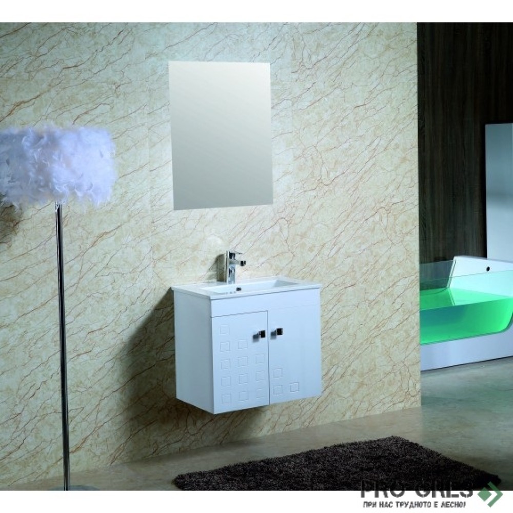Долен PVC шкаф за баня ДИВА 61см, Inter Ceramic ICP 6140
