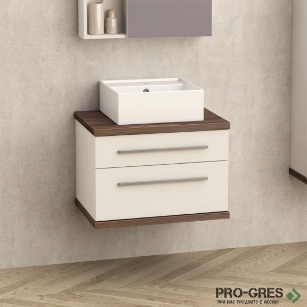 Долен PVC шкаф за баня без умивалник 60см, Inter Ceramic ICP 6144-2