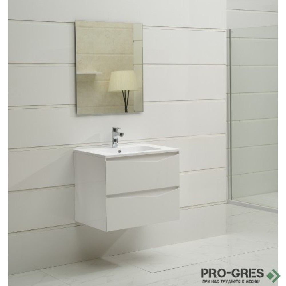 Долен PVC шкаф за баня 65см, Inter Ceramic ICP 6556 W