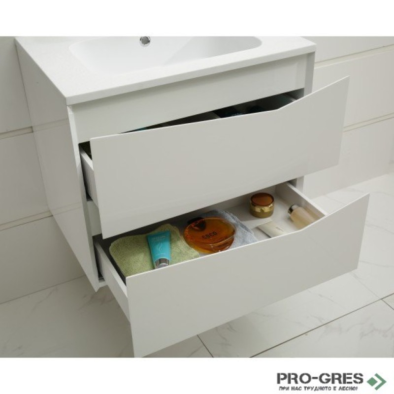 Долен PVC шкаф за баня 65см, Inter Ceramic ICP 6556 W