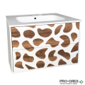 Долен PVC шкаф за баня 80см, Inter Ceramic ICP 8045