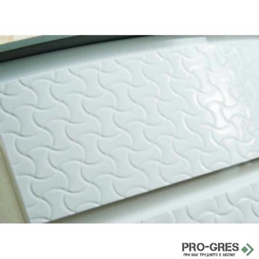 Долен PVC шкаф за баня със стъклен умивалник 80см, Inter Ceramic ICP 8055 W