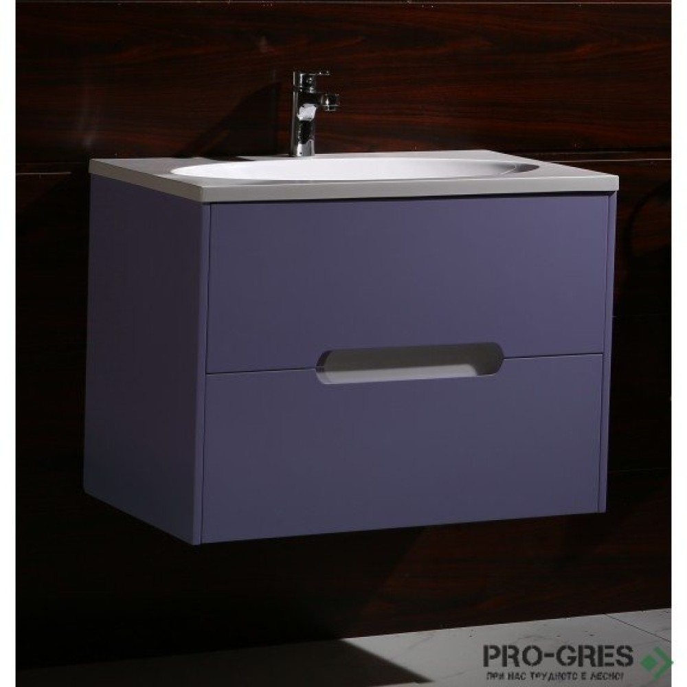 Долен PVC шкаф за баня 82см ЦВЕТИ, Inter Ceramic ICP 8246P