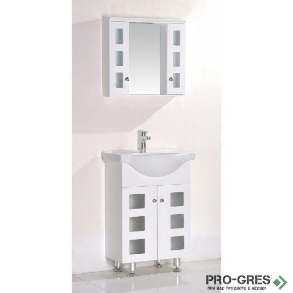 Стоящ PVC шкаф за баня 60см, Inter Ceramic ICP 8544