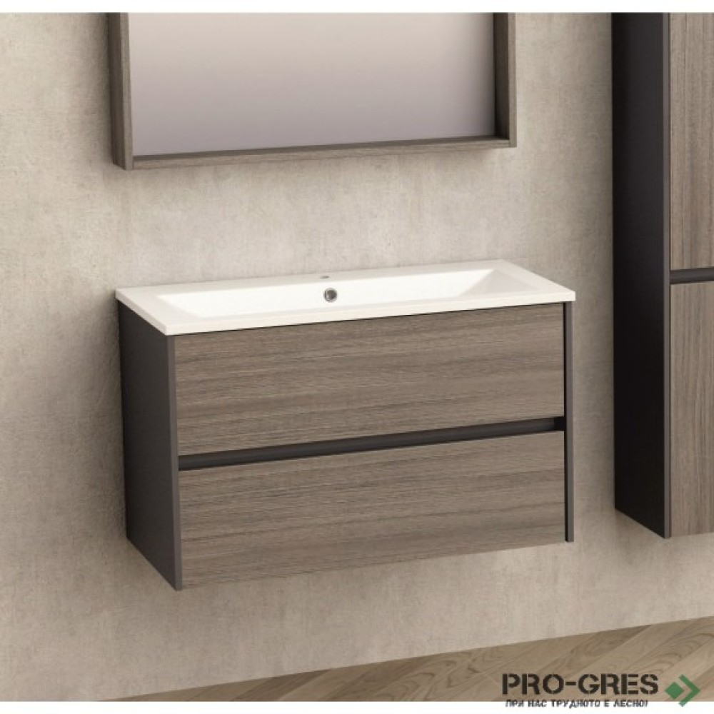 Долен PVC шкаф за баня 90см, Inter Ceramic ICP 8955